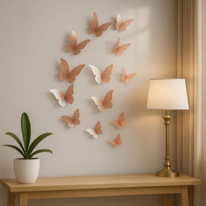Artisans Alley Rose Gold Butterfly - pack of 12